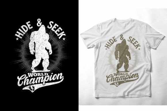 Bigfoot Sasquatch Vintage T-Shirt SVG for Creative Graphics