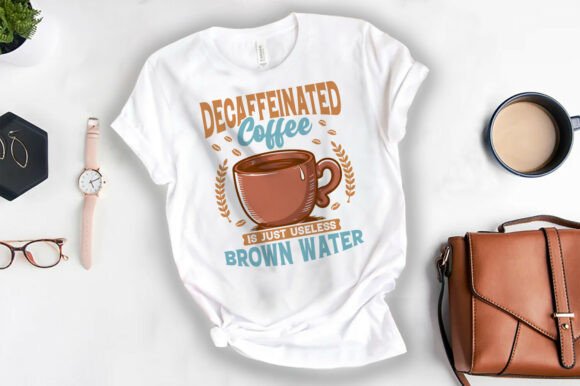 Cafe Decaffeinated T-Shirts: A Graphic Design Asset