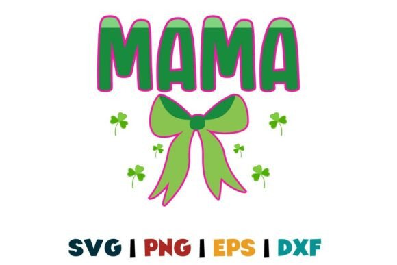 Checkered Mama St Patrick Coquette Irish T-Shirt Designs