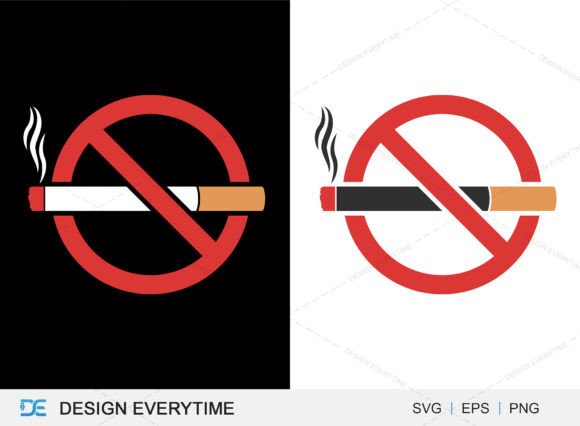No Smoking Sign: A Versatile Graphic for T-Shirt Designs