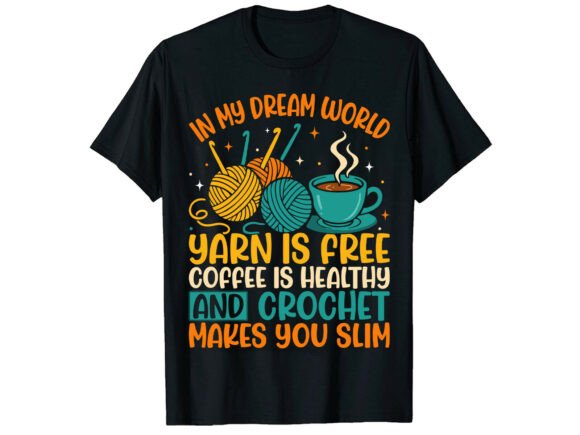 Review: Funny Crochet and Coffee T-Shirt Design for Local Brands