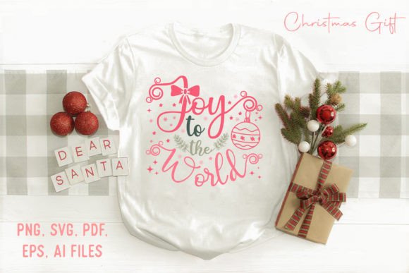 Review: Joy to the World SVG Pink Christmas T-Shirt Graphics