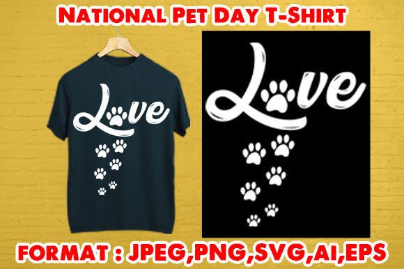 Review: National Pet Day T-Shirt Graphics for T-Shirt Designs