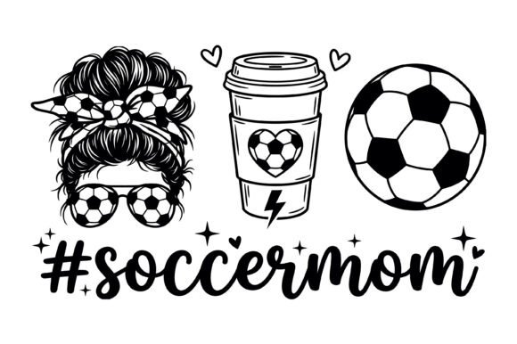 Review: Soccer Mom Messy Bun Coffee Ball SVG for Graphics and T-Shirt Designs