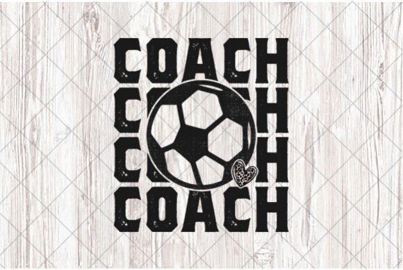 Reviewing Soccer Coach Sublimation PNG, Stacked for T-Shirt Designs