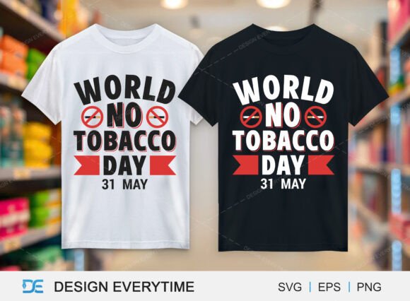 World No Tobacco Day Design for T-Shirt Graphics