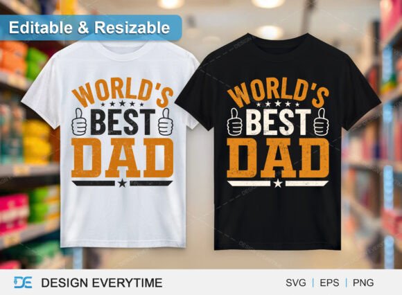 World's Best Dad T-Shirt: A Perfect Graphic for Father's Day