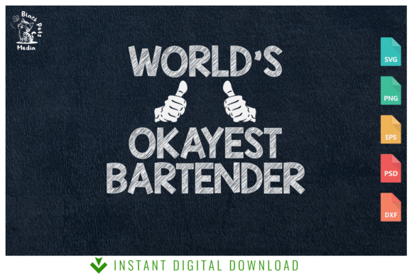 World's Okayest Bartender: A Fun and Versatile Design